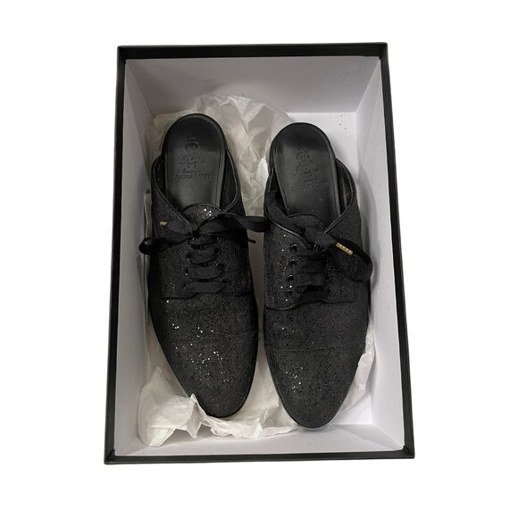 Office Of Angela Scott Black Oxford Flats • New In Box - Picture 1 of 9